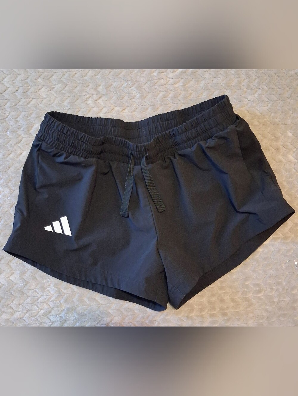 adidas Black Women's Performance Running Shorts with Logo